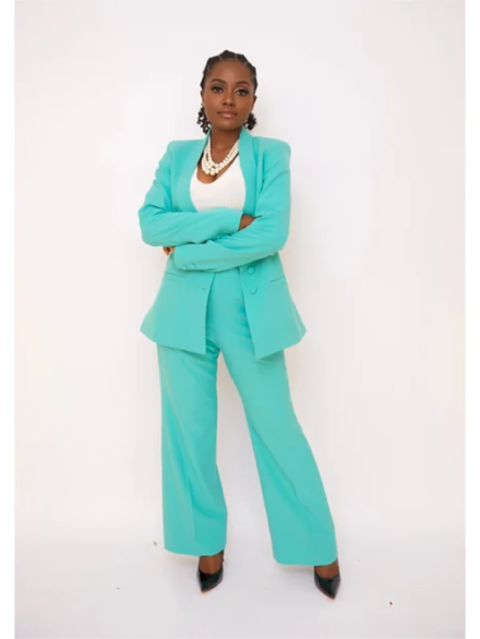 Business Chic Suit (Turquoise Green)